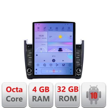 VW Polo 2014- G-655 TESLA típusú navigáció 9.7"-os képernyővel Android Rádió Bluetooth Internet GPS WIFI 4+32GB DSP 4G Octa Core