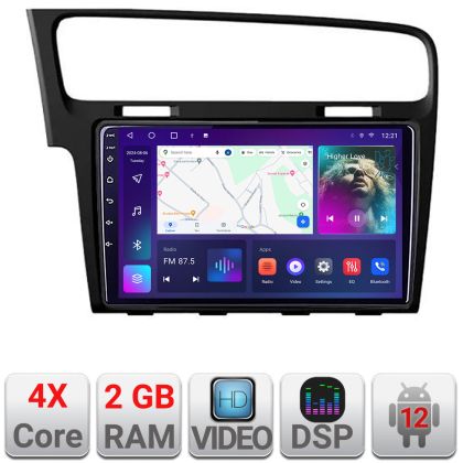 Navigatie VW Golf 7 A-491  2+32 GB Android Waze USB Navigatie Internet Youtube Radio