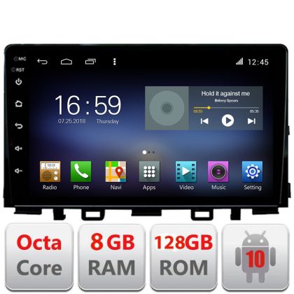 Navigáció Kia Stonic 2016-2020 Android rádió gps internet Octa Core 8+128 LTE Kit-Stonic+EDT-E609