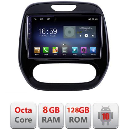 Navigáció Renault Captur 2013-2020 Android rádió gps internet Octa Core 8+128 LTE KIT-captur-v2+EDT-E609