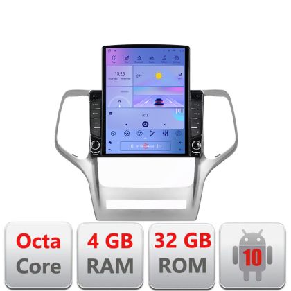 Navigáció Jeep Gran Cherokee 2011-2013 G-modell kijelző TESLA 9.7" Android Rádió Bluetooth Internet GPS WIFI 4+32G