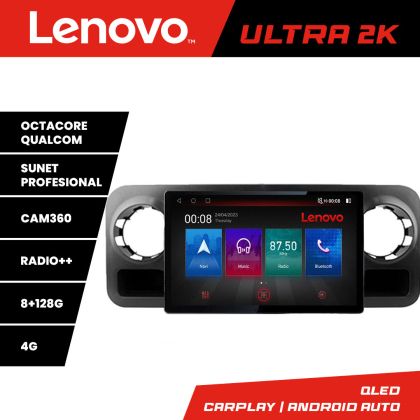 Navigáció Mercedes Sprinter 2018- képernyő 13" 2K 8+128 Android Waze USB navigáció 4G 360 Toslink Youtube Rádió KI