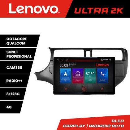 Navigáció Kia Rio 2011-2014 N-rio-11 képernyő 13" 2K 8+128 Android Waze USB navigáció 4G 360 Toslink Youtube Rádió