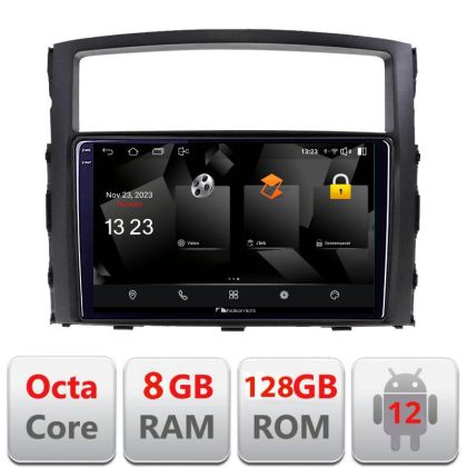 Navigáció Mitsubishi Pajero 5960Pro-452 Android Octa Core Qualcomm 2K QLED 8+128 DTS DSP 360 4G Optikai