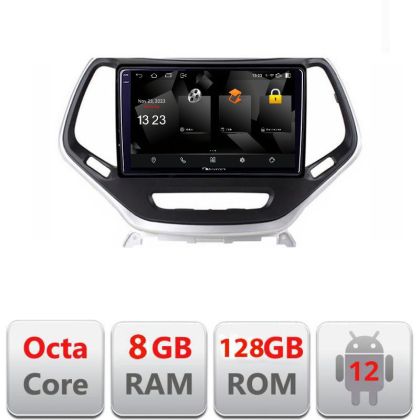 Navigáció Jeep Cherokee 2014-2019 5960Pro-248 Android Octa Core Qualcomm 2K QLED 8+128 DTS DSP 360 4G Optical
