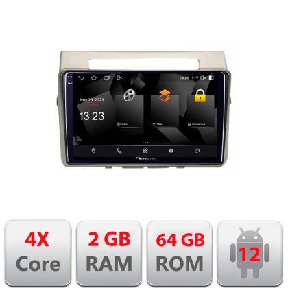 Navigatie Toyota Verso intre anii 2004-2009 Android Ecran 720P Quad Core 2+64 carplay android auto