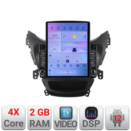 Navigáció Hyundai Elantra 2011-2013 K-092 képernyőtípus TESLA 9.7" Android Rádió Bluetooth Internet GPS WIFI 2+32 DSP Q