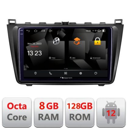 Navigáció Mazda 6 5960Pro-012 Android Octa Core Qualcomm 2K QLED 8+128 DTS DSP 360 4G Optikai