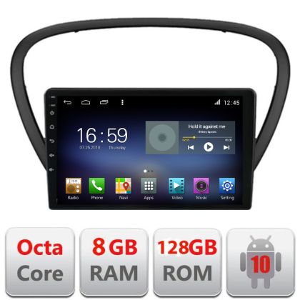 Navigáció Peugeot 607 Android rádió gps internet Octa Core 8+128 LTE Kit-607+EDT-E609