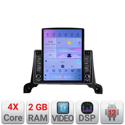 Navigáció Peugeot 5008 2016-2020 K-5008 TESLA típusú képernyő 9.7" Android Rádió Bluetooth Internet GPS WIFI 2+32 DSP Qua