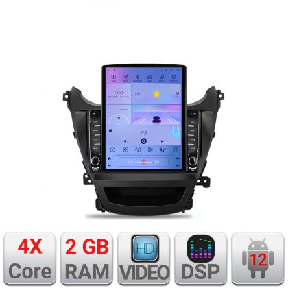 Navigáció Hyundai Elantra 2013-2015 K-359 TESLA típusú 9.7"-os képernyővel Android Rádió Bluetooth Internet GPS WIFI 2+32 DSP Q