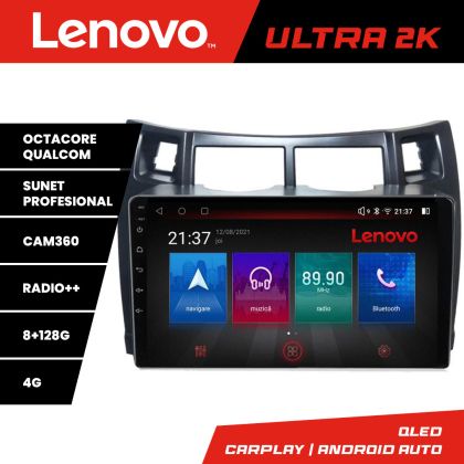 Navigatie Toyota Yaris 2008-2011 M-YARIS08 Octa Core Android Radio Bluetooth GPS WIFI/4G DSP 2K 8+128GB 360 Tos RESIGILAT