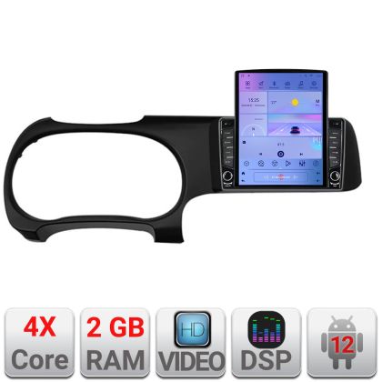 Navigatie Hyundai I10 2020 K-i10 ecran tip TESLA 9.7" cu Android Radio Bluetooth Internet GPS WIFI 2+32 DSP Quad Core
