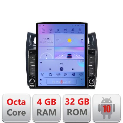 Toyota Yaris 2008-2011 G-YARIS08 TESLA típusú navigáció 9.7"-os képernyő Android Rádió Bluetooth Internet GPS WIFI 4+32GB DS