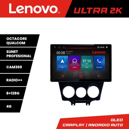 Mazda RX8 2003-2008 navigáció 13" 2K képernyő 8+128 Android Waze USB navigáció 4G 360 Toslink Youtube Rádió készlet-rx