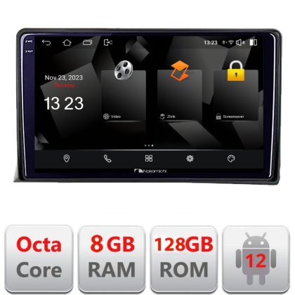 Navigáció VW Multivan 2003-2015 5960Pro-MULTIVAN Android Octa Core Qualcomm 2K Qled 8+128 DTS DSP 360 4G Optical