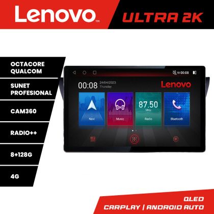 Navigáció Mitsubishi Lancer 2001-2007 N-LANCER07 képernyő 13" 2K 8+128 Android Waze USB Navigáció 4G 360 Toslink Y