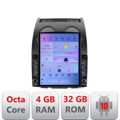 Nissan Qashqai H-499 TESLA típusú navigáció 9.7"-os képernyővel Android Rádió Bluetooth Internet GPS WIFI 4+32GB DSP 4G Octa Co