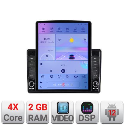 Audi A4 B6 K-050 TESLA típusú 9.7"-os navigáció Android Rádióval, Bluetooth Internet GPS WIFI 2+32 DSP Quad Core