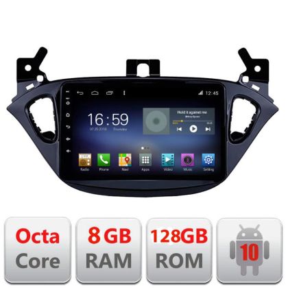 Navigáció Opel Corsa 2013-2016 F-corsa Octa Core Android Rádióval Bluetooth Internet GPS WIFI DSP 8+128GB 4G