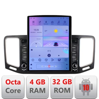 VW Sharan 2011-2020 G-SHARAN TESLA típusú navigáció 9.7" képernyő Android Rádió Bluetooth Internet GPS WIFI 4+32GB DSP 4G