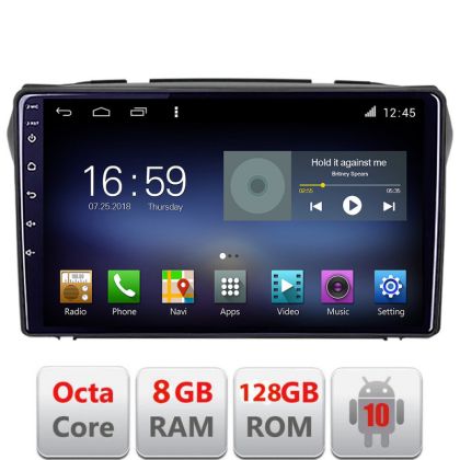 Navigáció Suzuki Alto 2009-2016 Android rádió gps internet Octa Core 8+128 LTE KIT-alto+EDT-E609