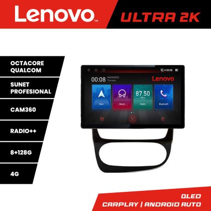 Navigáció Renault Clio 4 V2 N-468 képernyő 13" 2K 8+128 Android Waze USB navigáció 4G 360 Toslink Youtube Rádió KI