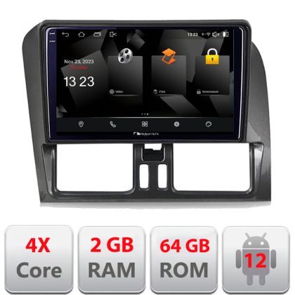 Navigatie dedicata Nakamichi Volvo XC60 5230-272  Android Ecran 720P Quad Core 2+64 carplay android auto