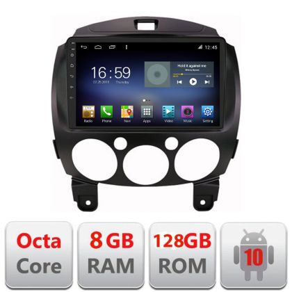 Navigáció Mazda 2 2007-2013 Android rádió gps internet Octa Core 8+128 LTE Kit-mazda2+EDT-E609