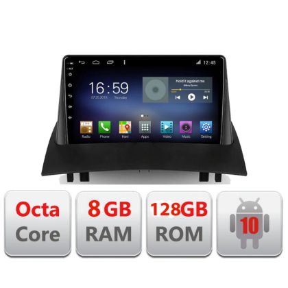 Renault Megane 2 F-098 Octa Core navigáció Android Rádióval, Bluetooth Internet GPS WIFI DSP 8+128GB 4G