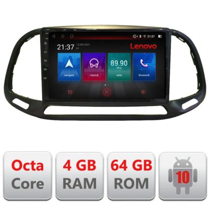 Navigáció Fiat Doblo 2015-2018 E-DOBLO15 Octa Core Android Rádióval Bluetooth Internet GPS WIFI DSP 4+64GB 4G