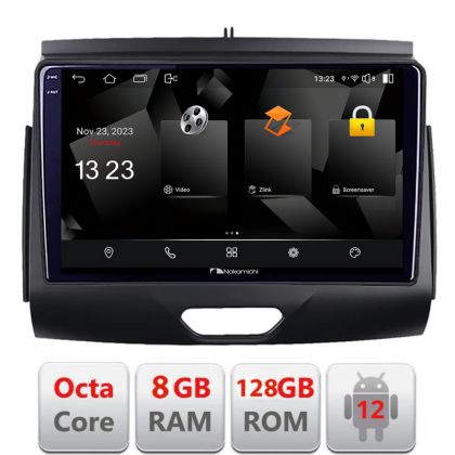 Navigáció Ford Ranger 2015- CD-vel, Android rádióval, GPS-szel, internettel, Octa Core 8+128 RAM-mal, CarPlay-jel, Android Auto-val