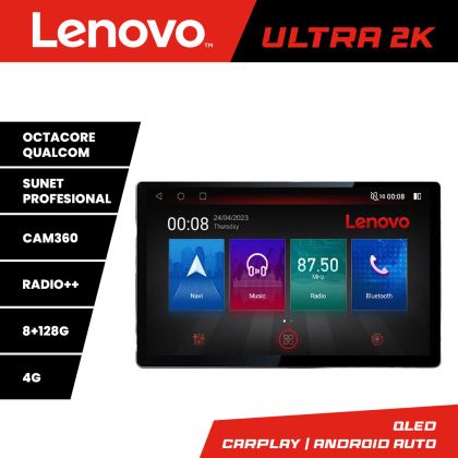 Navigáció Peugeot 307 N-307 képernyő 13" 2K 8+128 Android Waze USB navigáció 4G 360 Toslink Youtube Rádió KIT-307+