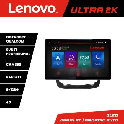 Navigáció Renault Kadjar N-9030 képernyő 13" 2K 8+128 Android Waze USB navigáció 4G 360 Toslink Youtube Rádió KÉSZLET-