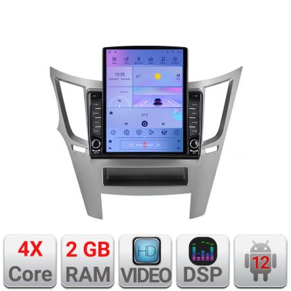 Navigáció Subaru Legacy 2010-2015 K-458 TESLA típusú 9.7"-os képernyő Android Rádióval Bluetooth Internet GPS WIFI 2+32 DSP Qua