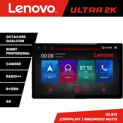 Navigáció Opel Astra H 2006-2015 képernyő 13" 2K 8+128 Android Waze USB navigáció 4G 360 Toslink Youtube Rádió készlet