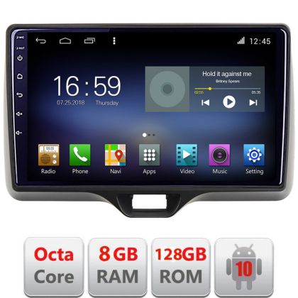 Navigatie Toyota Yaris 2020- Android radio gps internet  Octa Core 8+128 LTE kit-yaris2020+EDT-E610