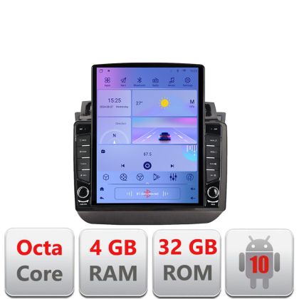 VW Touareg 2012-2019 G-1142 TESLA típusú navigáció 9.7"-os képernyővel Android Rádió Bluetooth Internet GPS WIFI 4+32GB DSP 4G