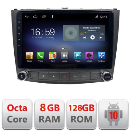 Navigáció Lexus IS 2005-2011 F- IS Octa Core Android Rádióval Bluetooth Internet GPS WIFI DSP 8+128GB 4G
