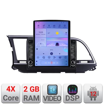 Navigáció Hyundai Elantra 2015-2018 K-581 képernyőtípus TESLA 9.7" Android Rádió Bluetooth Internet GPS WIFI 2+32 DSP Q