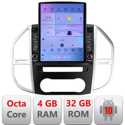 Navigáció Mercedes Vito w447 2016- Android rádió gps internet Octa Core 4+64 LTE Kit-w447+EDT-E710