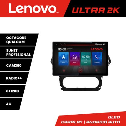 Navigáció Ford Mondeo 2010-2014 N-MONDEO-CLIMA képernyő 13" 2K 8+128 Android Waze USB Navigáció 4G 360 Toslink You