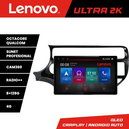 Navigáció Kia Rio N-504 képernyő 13" 2K 8+128 Android Waze USB navigáció 4G 360 Toslink Youtube Rádió KIT-504+EDT-