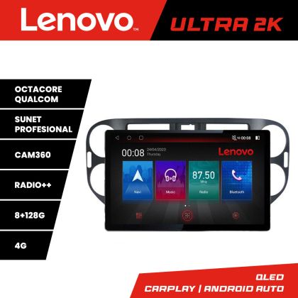 Navigáció VW Tiguan és Golf Plus 2012-2016 képernyő 13" 2K 8+128 Android Waze USB navigáció 4G 360 Toslink Youtube Rádió KIT-4