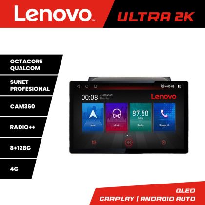 Navigáció Mitsubishi L200 2006-2014 N-094 képernyő 13" 2K 8+128 Android Waze USB Navigáció 4G 360 Toslink Youtube