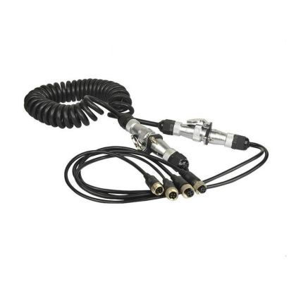 Videojel hosszabbító kábel és pótkocsi tápegység