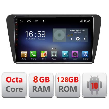 Navigáció SKODA SKODA OCTAVIA 2014-2020 Manuális F-279 Octa Core Android Rádió Bluetooth Internet GPS WIFI DSP 8+128G
