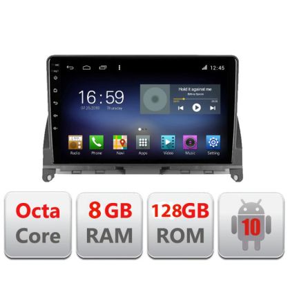 Mercedes W204 2008-2012 F-w204 Octa Core navigáció Android Rádióval Bluetooth Internet GPS WIFI DSP 8+128GB 4G