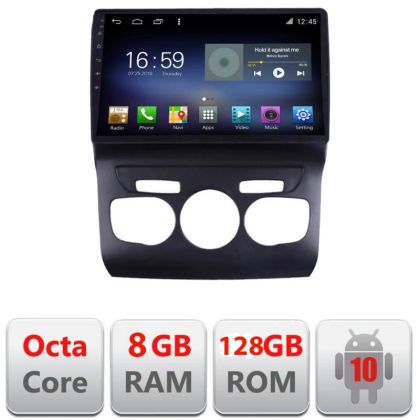 Navigáció Citroen C4 2011-2016 F-241 Octa Core Android Rádióval Bluetooth Internet GPS WIFI DSP 8+128GB 4G