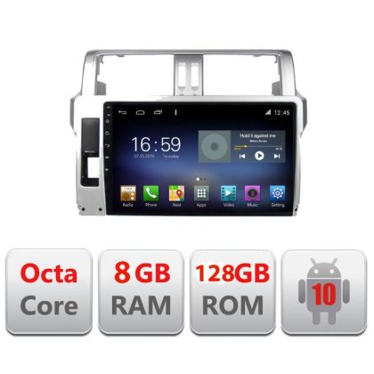Toyota Landcruiser J150 Prado 2014-2017 F-065 Octa Core navigáció Android rádióval, Bluetooth internettel, GPS-szel, WIFI DSP 8+1-gyel